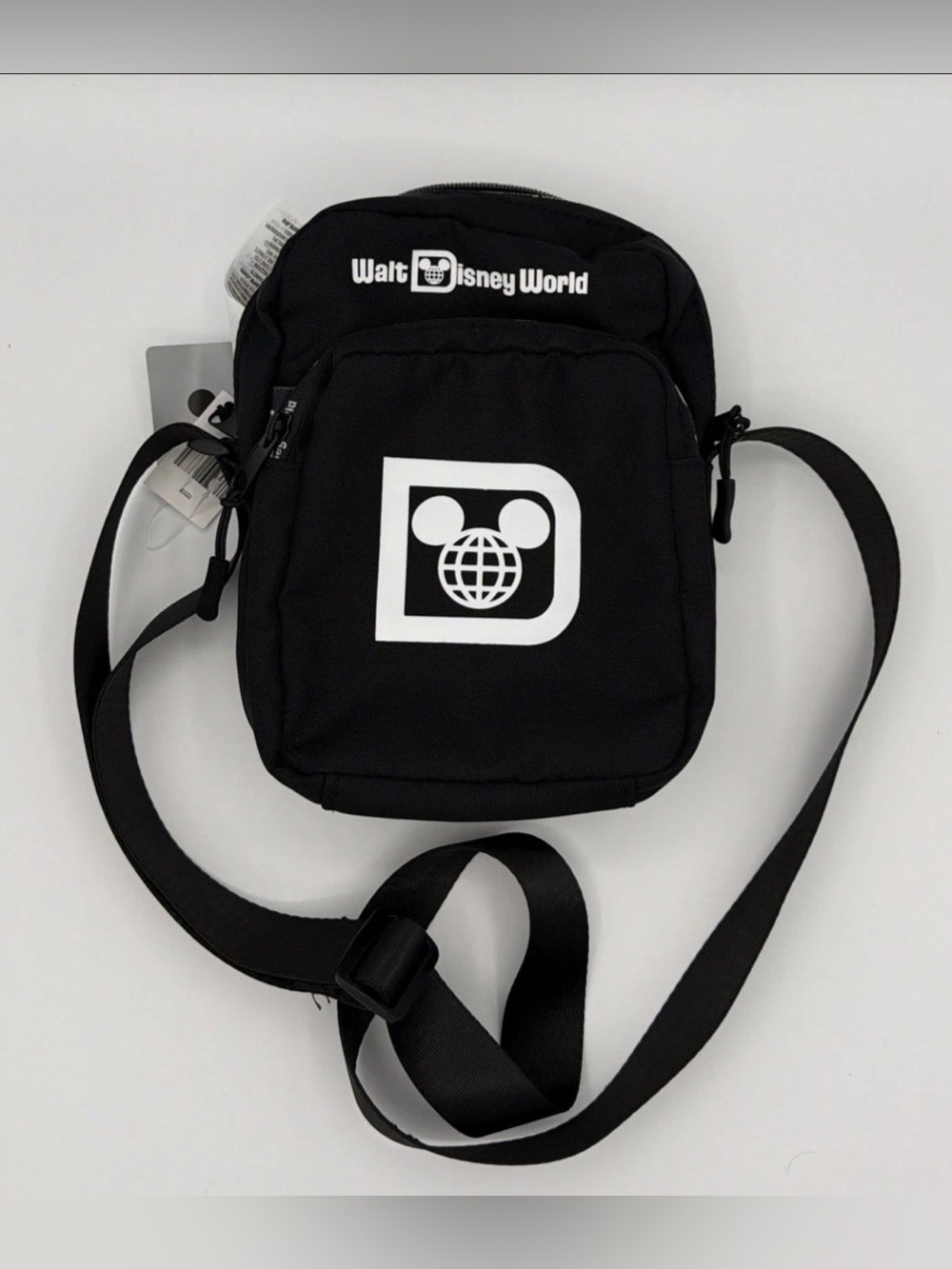 Disney Black Walt Disney World Logo Crossbody Belt Bag